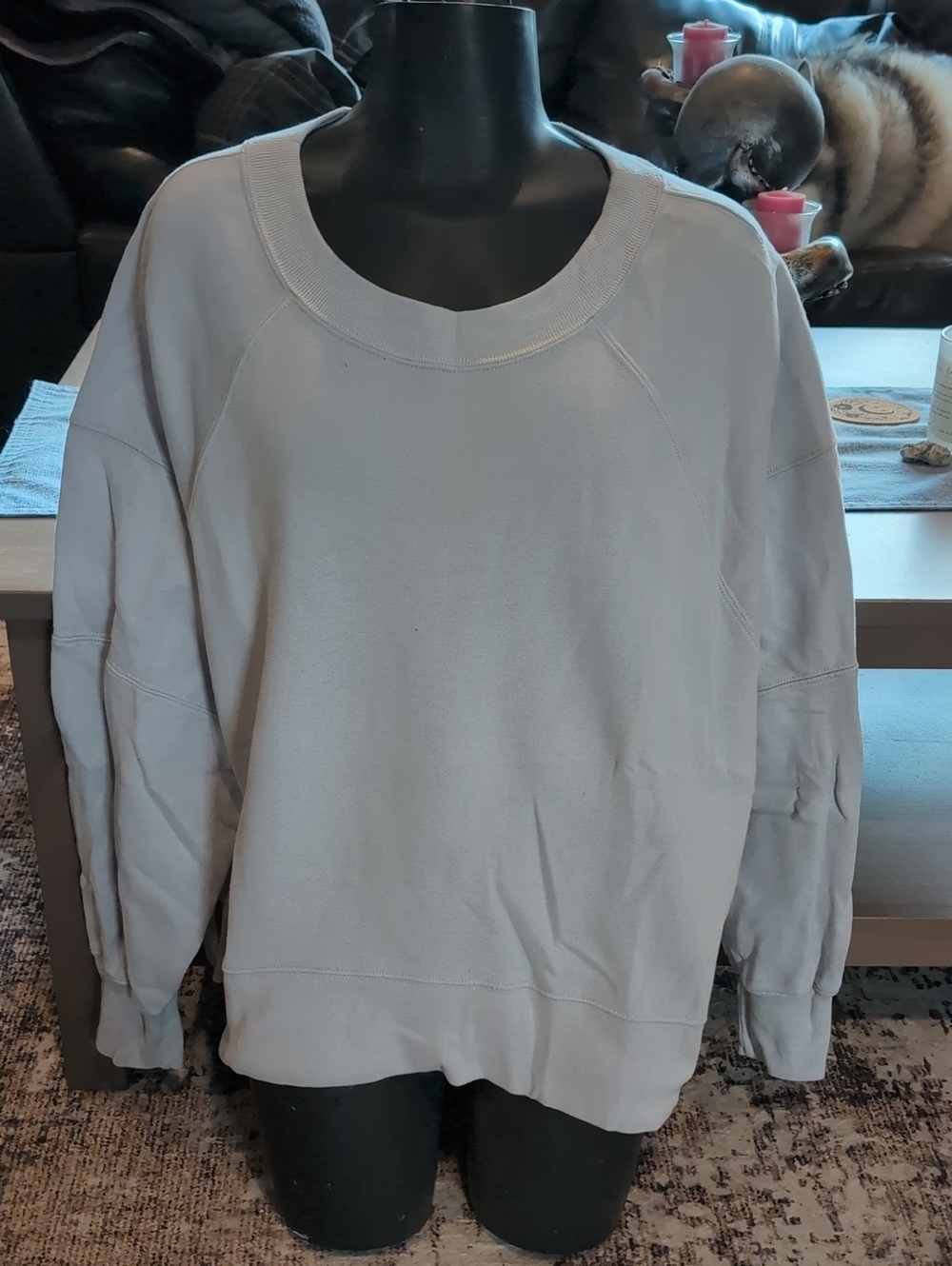 Abercrombie & Fitch Light Blue Crewneck Sweatshirt